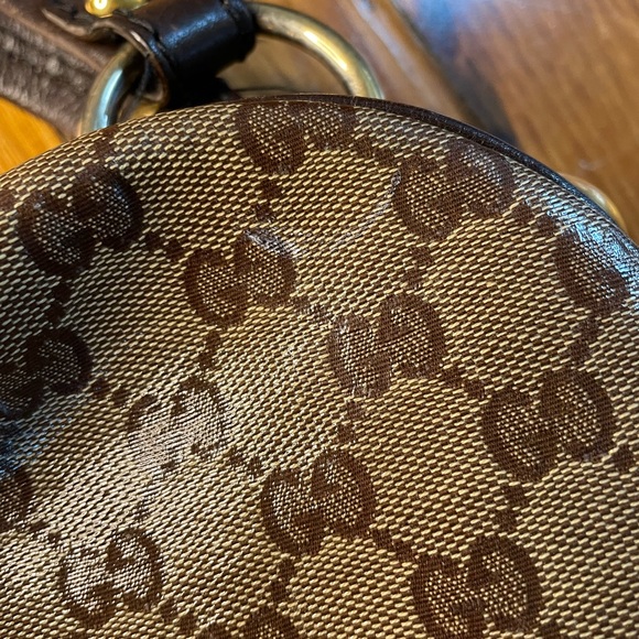 Gucci Beige/Brown GG Crystal Canvas Babouska Crest Dome Bag - Picture 15 of 15